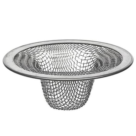 Thrifco Plumbing 2-1/4 In. Mesh Bathroom Lavatory Sink Strainer, Stainless, Stee 4402358